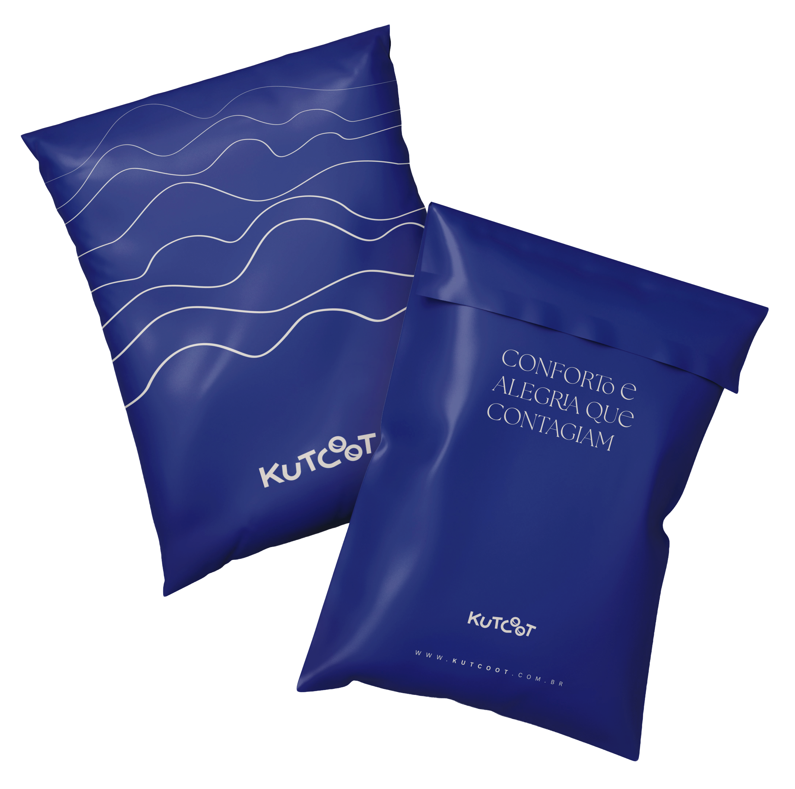 Embalagem de envio Kutcoot em navy